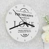 Full of Love Glass Clock