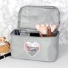 Geometric Grey Make Up Wash Bag