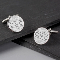 Geometric Round Cufflinks