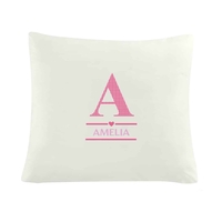 Girls Initial Cushion Cover