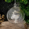 Glass Reindeer Bauble