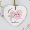 Godmother Ceramic Heart Decoration