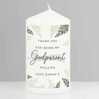 Godparent Pillar Candle