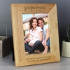 Godparents 7x5 Wooden Photo Frame