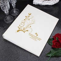 Gold Butterfly Swirl Traditional Album