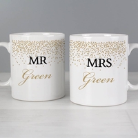 Gold Confetti Mug Set