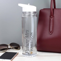 Gold Heart Island Water Bottle