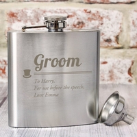 Groom Hip Flask