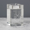 Guardian Angel Wings Glass Tea Light Holder