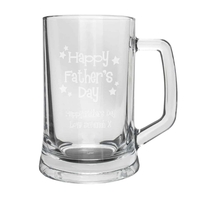 Happy Fathers Day Stars Pint Stern Tankard