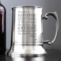 He is... Stainless Steel Tankard