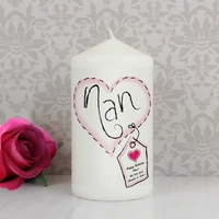 Heart Stitch Nan Candle
