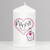 Heart Stitch Nanna Candle
