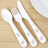Hessian Elephant 3 Piece Plastic Cutlery Set