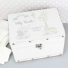 Hessian Friends White Leatherette Keepsake Box
