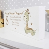 Hessian Giraffe Mantel Block