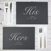 His and Hers Slate Placemat Set