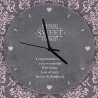 Home Sweet Home Slate Clock