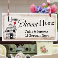 Home Sweet Home Wooden Sign