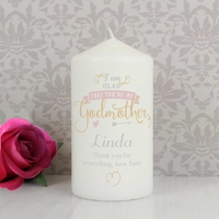 I Am Glad... Godmother Candle