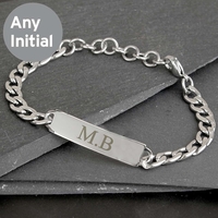 Initial Stainless Steel Unisex Bracelet