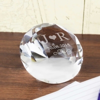 Initials Diamond Paperweight