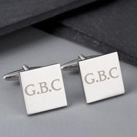 Initials Square Cufflinks