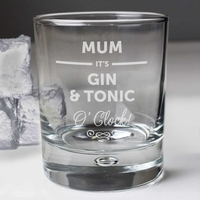 Its... OClock Tumbler Bubble Glass