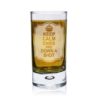 Keep Calm Bubble Shot Glass