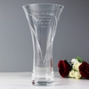 Large Hand Cut Diamante Heart Vase with Swarovski Elements