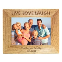 Live Laugh Love 7x5 Wooden Photo Frame