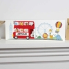 London Animal Bus Wooden Block Sign