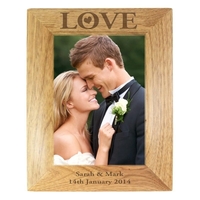 Love 7x5 Wooden Photo Frame
