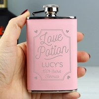 Love Potion Pink Hip Flask