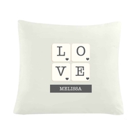 LOVE Tiles Cushion Cover