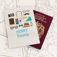 Male Essentials Cream Passport Holder