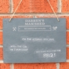 Man At Work Hanging Slate Sign