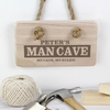 Man Cave Wooden Sign
