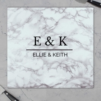 Marble Effect Glass Chopping Board/Worktop Saver