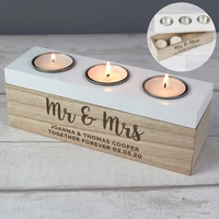 Married Couple Triple Tea Light Box