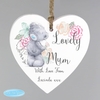 Me to You Floral Wooden Heart Decoration