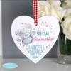 Me to You Godmother Wooden Heart Decoration