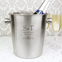 Monogram Stainless Steel Ice Bucket