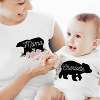 Mother & Baby Mama Bear T-Shirt And Vest Set (Large & 0-3mths)