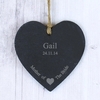 Mother Of The Bride Slate Heart Decoration