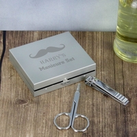 Moustache Manicure Set
