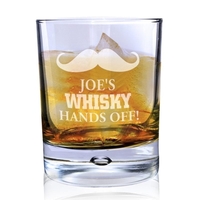 Moustache Tumbler Bubble Glass