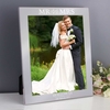 Mr & Mrs 10x8 Silver Photo Frame