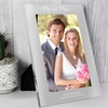 Mr & Mrs 7x5 Silver Photo Frame