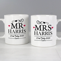 Mr & Mrs Mug Set